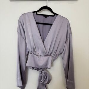 Satin Dynamite blouse women's small